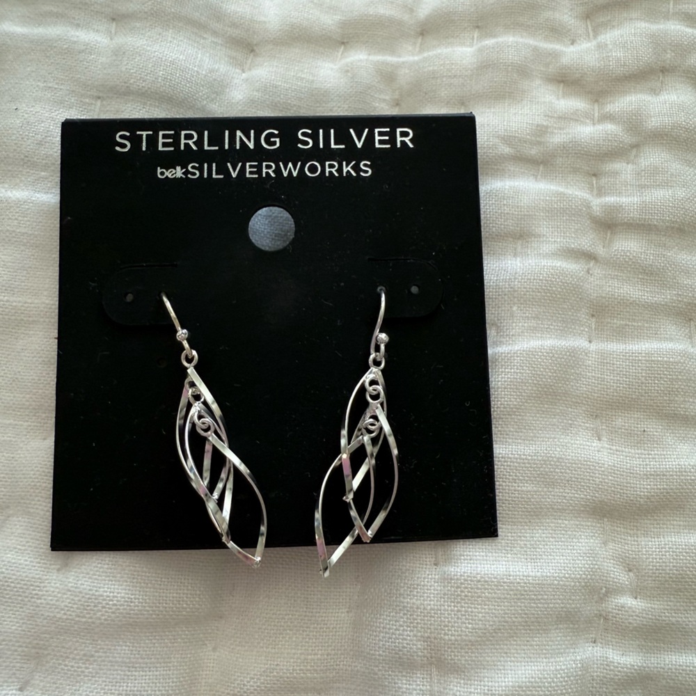 Silver earrings